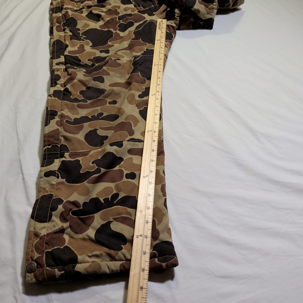 Vintage Columbia Sportswear Bibs Mens Size M Camo Insulated Hunting Overalls - Picture 8 of 13
